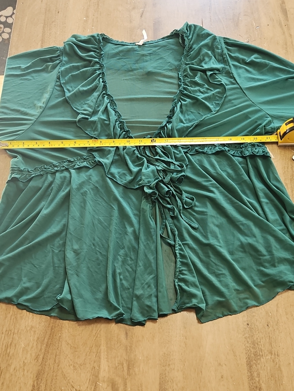 Free People Fearless Longsleeve Top In Emerald Green Size XL - Picture 4 of 11